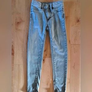 Old Navy Ballerina Jeggings Light Gray Girls Size 10